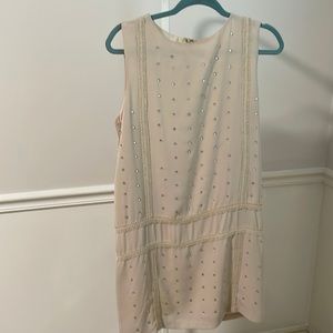 Shift Dress with Rhinestone Detail